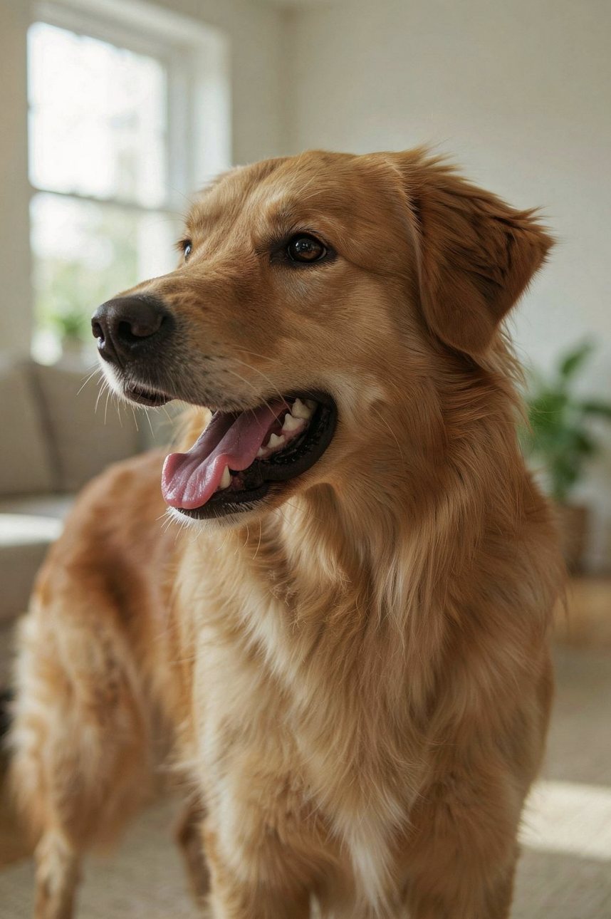 Close-up of a dog's face and ears